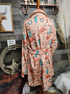 Totally Western Women's Western Bath Robe - Qu!rk Boutique