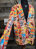 Baha Ranch Women's Vintage Rodeo Poster Blazer - Qu!rk Boutique