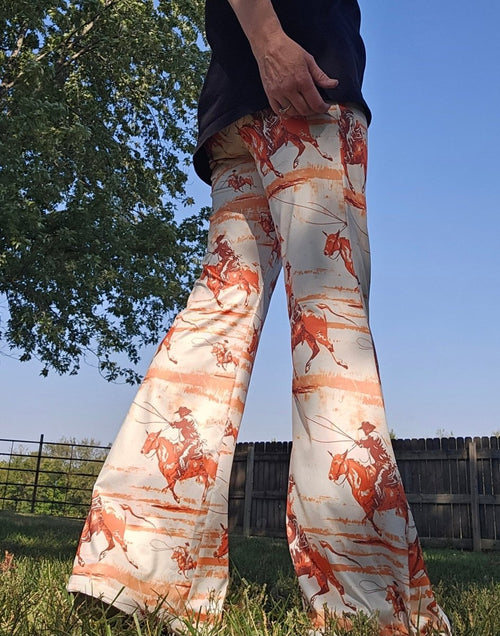 Baha Ranch Retro Western Flare Pants - Qu!rk Boutique
