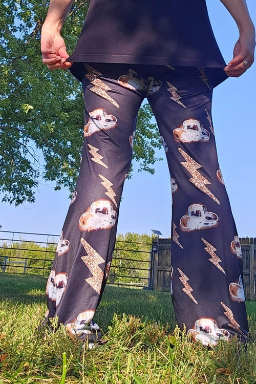 Baha Ranch Disco Cowgirl Flare Pants - Qu!rk Boutique
