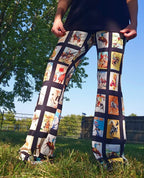 Baha Ranch Vintage Cowboy Collage Western Flare Pants - Qu!rk Boutique