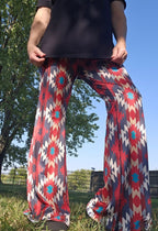 Baha Ranch Sedona Aztec Flare Pants - Qu!rk Boutique