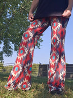 Baha Ranch Sedona Aztec Flare Pants - Qu!rk Boutique