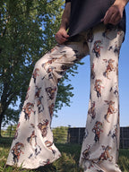 Baha Ranch Vintage Rodeo Cowgirl Flare Pants - Qu!rk Boutique