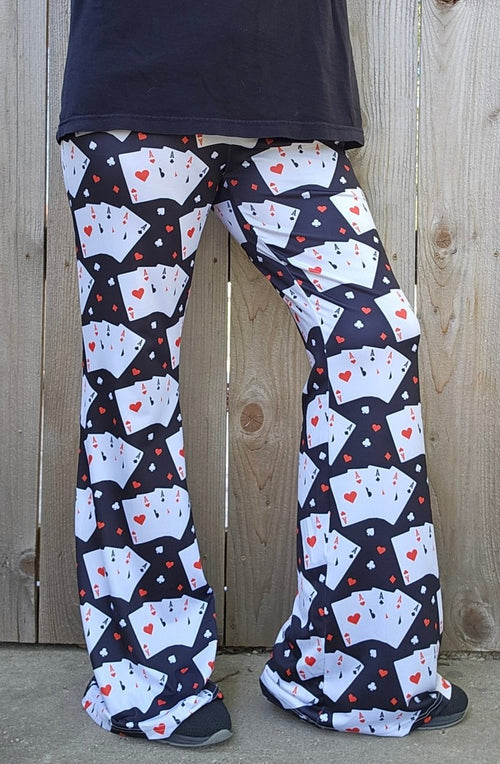 Baha Ranch Vegas Casino Gambling Flare Pants - Qu!rk Boutique