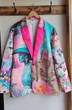 Baha Ranch Retro Pop Western Pop Cowgirl Blazer - Qu!rk Boutique