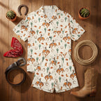 Baha Ranch Hang on Cowboy Women's Pajama Set Made in America - Qu!rk Boutique