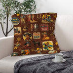 Vintage Cowboy Collage Western Throw Pillow Case Made in America - Qu!rk Boutique