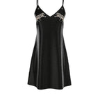 Certified Organic- Vela Silk Slip Dress in Jaguar Stars- Made to Order in London- Artist Designed - Qu!rk Boutique