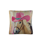 Pink Cowgirl Horse Pillow Case - Qu!rk Boutique
