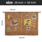 Vintage Cowgirl Window Curtains 28"x40" (2-Piece) Made in America - Qu!rk Boutique