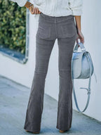 Corduroy Flare Pants - Qu!rk Boutique