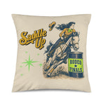 Baha Ranch Velvety Soft The Last Roundup Barrel Racer Throw Pillow Cover Made in America
