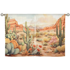 Watercolor Desert Curtains 28"x40" (2-Piece) Made in America - Qu!rk Boutique