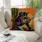 Wild West Cowboy Throw Pillow Case Made in America - Qu!rk Boutique