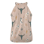Baha Ranch Cow Skull Western Tank Top - Qu!rk Boutique