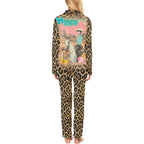 Baha Ranch Retro Pop Western Leopard Pajamas Set - Qu!rk Boutique