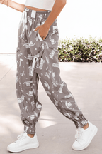 Time To Frolic! Western Cowgirl Printed Vintage Drawstring Pants - Qu!rk Boutique