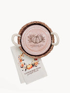 Bread Warmer & Basket Gift Set with Tea Towel - Pumpkin Round - Qu!rk Boutique
