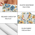 Baha Ranch Mexican Floral Women's Pajama Set Made in America - Qu!rk Boutique