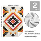 Southwestern Aztec Set of 2 Kitchen Dish Towels Made in America - Qu!rk Boutique