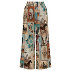 Baha Ranch Bohemian Dreams High Waisted Wide Leg Pants Inclusive Sizing - Qu!rk Boutique