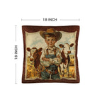 Vintage Cowboy Pillow Case Made in America - Qu!rk Boutique