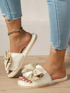 💙 PeepToe Ribbon Loungers - Qu!rk Boutique