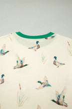 Mallard Printed Colorblock Trim Short Set - Qu!rk Boutique