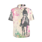 Baha Ranch Retro Pop Western Trail Ride Polo Shirt - Qu!rk Boutique