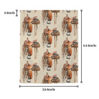 Saddle Print Window Curtain Drapes 52"x63" Made in America - Qu!rk Boutique