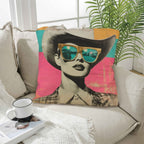 Baha Ranch Retro Pop Western Cool Cowgirl Pillow Case Made in America - Qu!rk Boutique