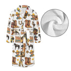 Cowboy Collage Western Men's Bath Robe - Qu!rk Boutique