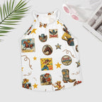 Baha Ranch Vintage Cowgirl Collage Western Tank Top - Qu!rk Boutique