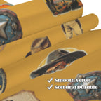 Vintage Cowboy Collage Western Curtains 52" x 63" Made in America - Qu!rk Boutique
