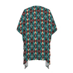 Baha Ranch Southwestern Aztec Duster Kimono Coverup - Qu!rk Boutique