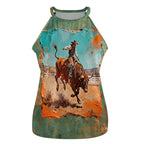 Baha Ranch Eight Second Bull Ride Rodeo Tank Top - Qu!rk Boutique