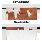 Cowhide Print Window Curtains 28"x40" (2-Piece) Made in America - Qu!rk Boutique