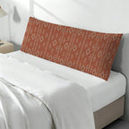 Baha Ranch Brown Aztec Body Pillow Cover Made in America - Qu!rk Boutique