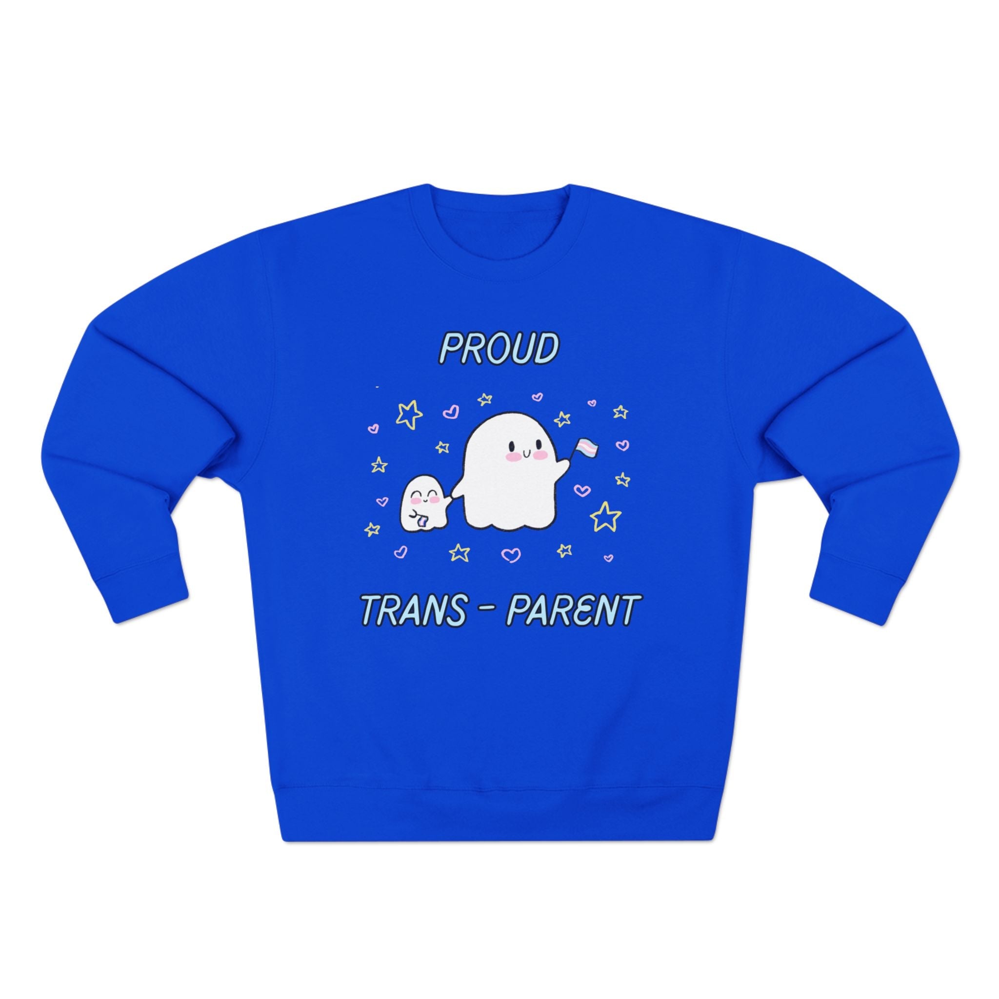 Proud Trans-Parent Unisex Crewneck Sweatshirt for LGBTQ+ Support