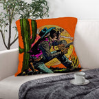 Wild West Cowboy Throw Pillow Case Made in America - Qu!rk Boutique