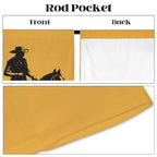 Desert Cowboy Window Curtain 52"x63" Made in America - Qu!rk Boutique