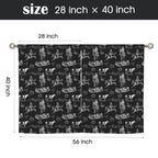 Ranch Life Window Curtains 28"x40" (2-Piece) Made in America - Qu!rk Boutique