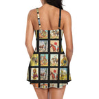 Baha Ranch Western Collage Skirted Swimsuit - Qu!rk Boutique