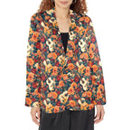 Baha Ranch Colores De Mexico Roses & Guitars Floral Blazer - Qu!rk Boutique
