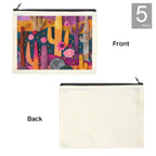 Printed Cactus Cosmetic Bag Pack of 5 Made in America - Qu!rk Boutique