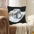 Baha Ranch Disco Hat Velvety Soft Pillow Cover Made in America - Qu!rk Boutique