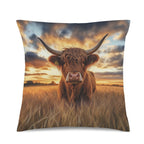 Baha Ranch Beautiful Highland Velvety Soft Pillow Cover Made in America - Qu!rk Boutique