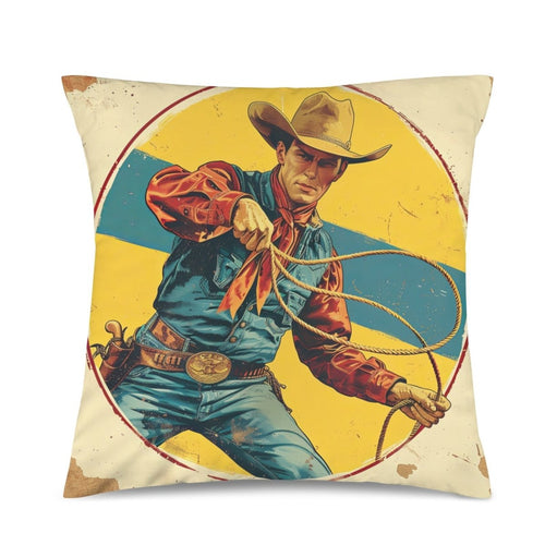 Baha Ranch Rodeo Cowboy Velvety Soft Pillow Case Made in America - Qu!rk Boutique