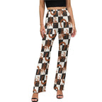 Baha Ranch Checkered Rodeo Flare Pants - Qu!rk Boutique